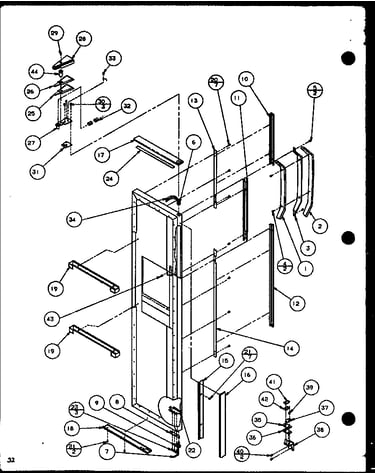 Freezer door (scdt22h/p7836011w) (scdt25h/p7836001w)