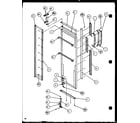 Amana SCD19H-P7804503W refrigerator door (scdt22h/p7836011w) (scdt25h/p7836001w) diagram