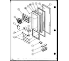 Amana SCD19H-P7804503W refrigerator door (scdt22h/p7836011w) (scdt25h/p7836001w) diagram