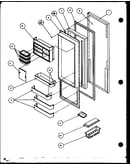 Refrigerator door (scdt22h/p7836011w) (scdt25h/p7836001w)