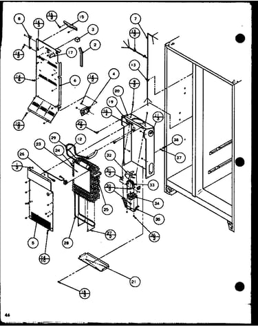Evaporator and air handling (scdt22h/p7836011w) (scdt25h/p7836001w)