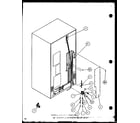 Amana SCDT25H-P7836001W cabinet back (scdt22h/p7836011w) (scdt25h/p7836001w) diagram
