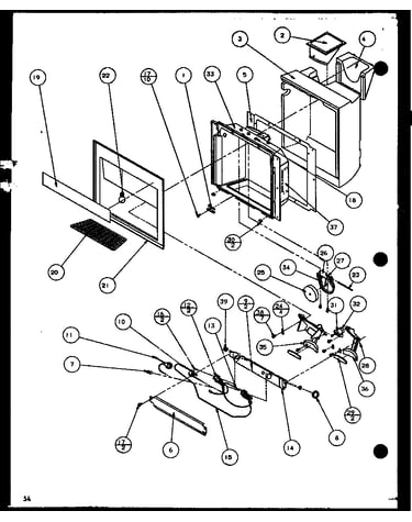 Ice and water cavity (scdt22h/p7836011w) (scdt25h/p7836001w)