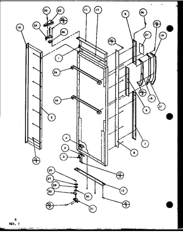 Refrigerator door