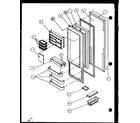 Amana SXPD25H-P7836003W refrigerator door diagram