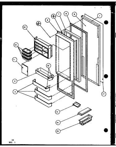 Refrigerator door