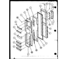 Amana SXD25MBL-P1121003WL freezer door diagram