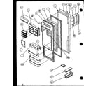 Amana SXD25ML-P1121001WL refrigerator door diagram