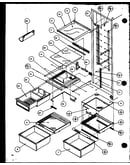 Refrigerator shelving and drawers (sxd25mg/p1121001wg) (sxd25mw/p1121001ww) (sxd25ml/p1121001wl) (sxd25mg/p1121002wg) (sxd25mw/p1121002ww) (sxd25ml/p1121002wl) (sxd25mbw/p1121003ww) (sxd25mbg/p1121003wg) (sxd25mbl/p1121003wl) (sxd25mbl/p1121004wl) (sxd25m