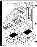 Refrigerator shelving and drawers (sqd25mbw/p1153401ww) (sqd25mbg/p1153401wg) (sqd25mbl/p1153401wl) (sqd25mbg/p1153402wg) (sqd25mbw/p1153402ww) (sqd25mbl/p1153402wl) (sqd25mb2w/p1153403ww) (sqd25mb2l/p1153403wl)