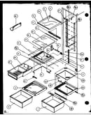 Refrigerator shelving and drawers (sxd22mw/p1120803ww) (sxd22mg/p1120803wg) (sxd22ml/p1120803wl) (sxd22mw/p1120804ww) (sxd22mg/p1120804wg) (sxd22ml/p1120804wl) (sxd22mbg/p1120807wg) (sxd22mbw/p1120807ww) (sxd22mbl/p1120807wl) (sxd22mbw/p1120808ww) (sxd22m