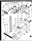 Refrigerator/freezer controls and cabinet parts