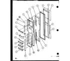 Amana 36768L-P1135804WL freezer door diagram