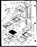 Refrigerator shelving and drawers