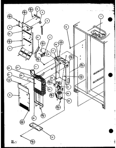 Evaporator and air handling