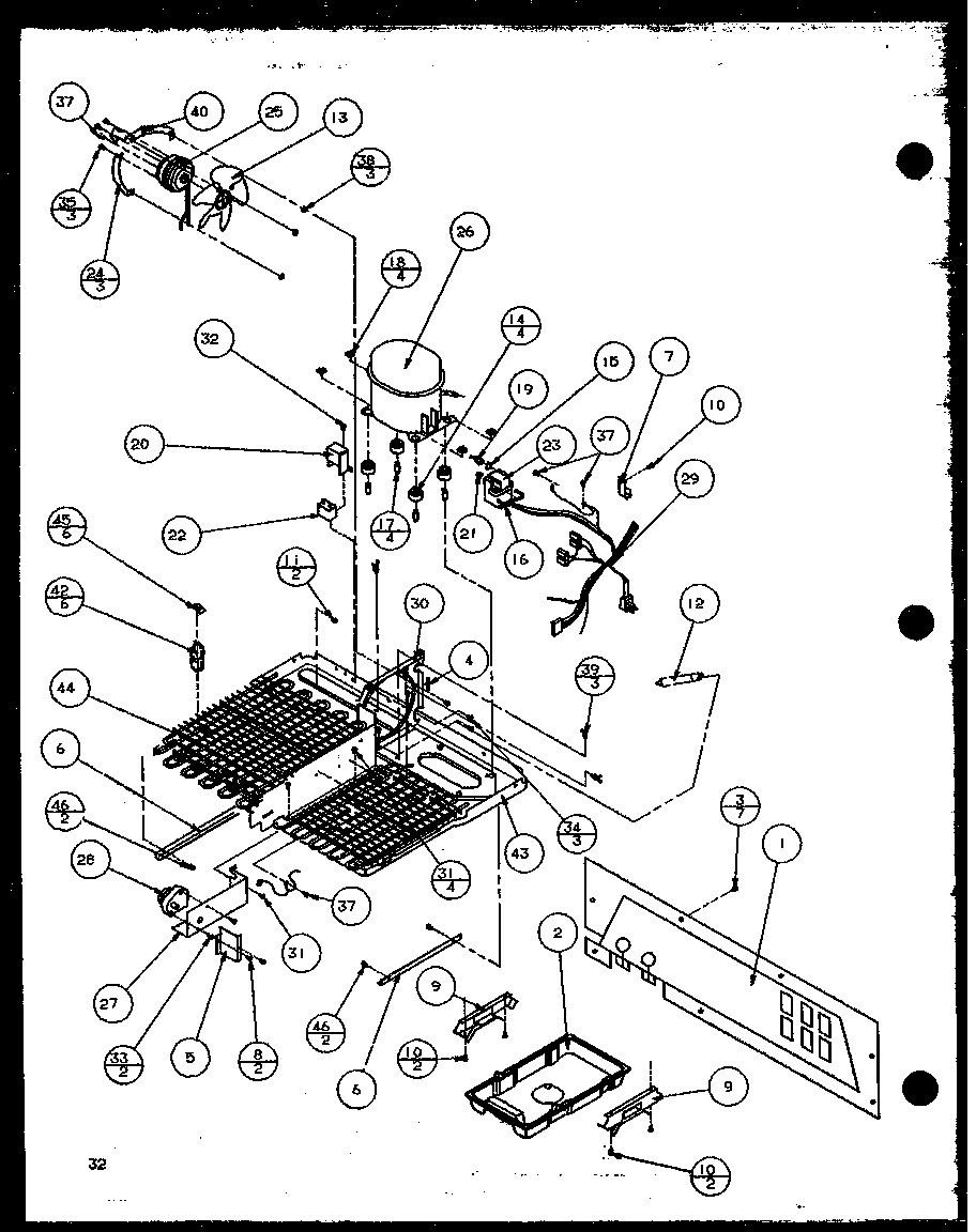 MACHINE COMPARTMENT - PANASONIC COMPRESSOR (36061W/P1122001WW) (36061W/P1122001WW) (36068L/P1122002WL) (36068L/P1122002WL) (36051W/P1122003WW) (36051W/P1122003WW) (36058L/P1122004WL) (36058L/P1122004WL) (36541W/P1121701WW) (36541W/P1121701WW) (36548L/P112