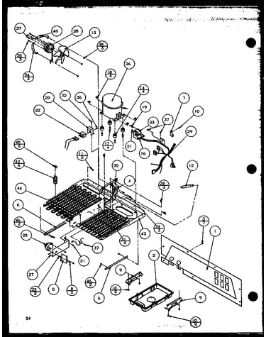 Machine compartment - tecumseh compressor (36541w/p1121702ww) (36541w/p1121702ww) (36548l/p1121704wl) (36548l/p1121704wl) (36761w/p1135802ww) (36761w/p1135802ww) (36768l/p1135804wl) (36768l/p1135804wl)
