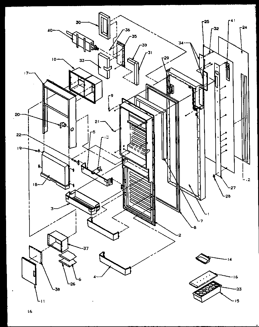 Refrigerator door