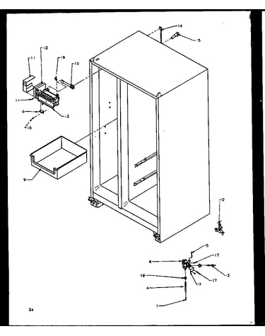 Factory installed ice maker