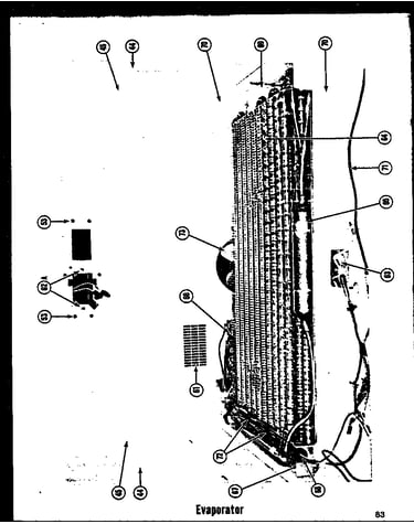 Evaporator (tr-19d) (tr-19ld) (tci-19d) (tci-19ld)