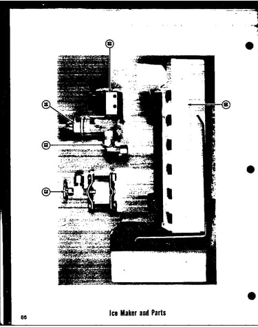 Ice maker and parts (tr-19d) (tr-19ld) (tci-19d) (tci-19ld)