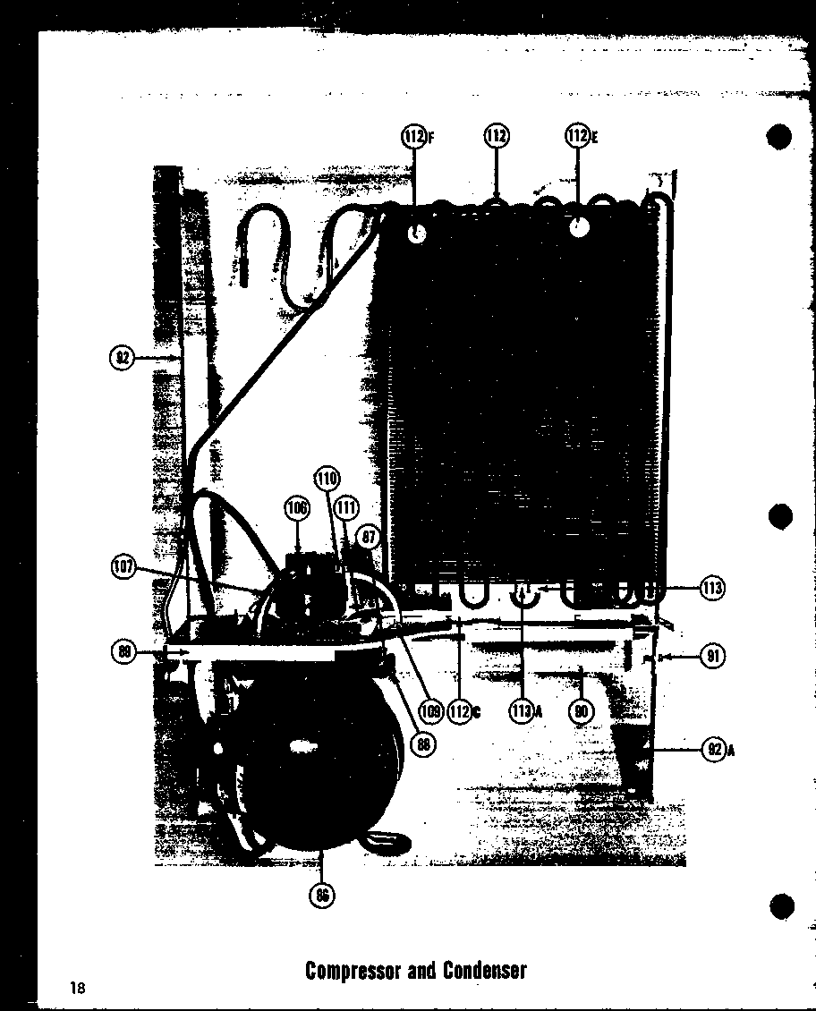 COMPRESSOR AND CONDENSER (T-17E) (T-17LE) (TI-17E) (TI-17LE) (TR-17E) (TR-17LE) (TRI-17E) (TRI-17LE)