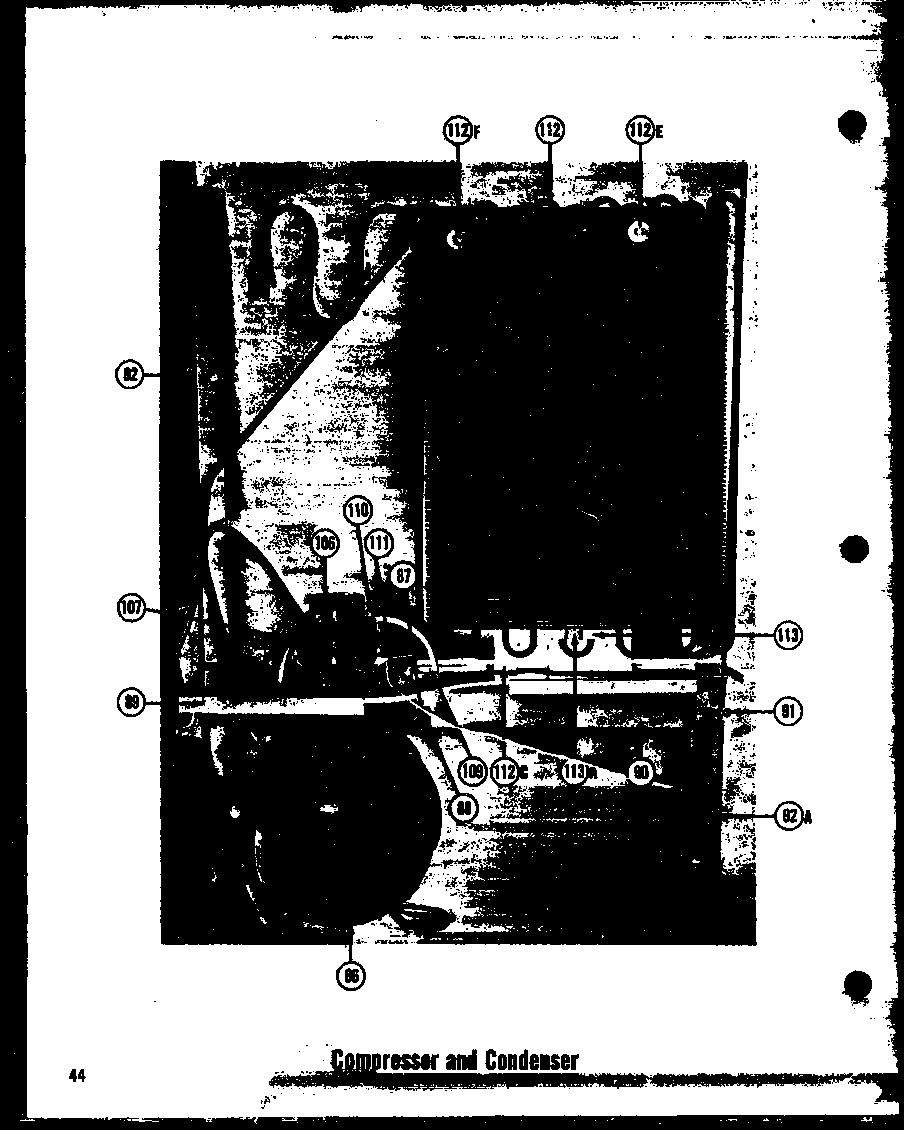 Compressor and condenser (tr-19e) (tr-19le) (tci-19e) (tci-19le)