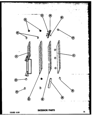 Interior parts (tr15f-1) (tr15f-1-c) (tr15f-1-a) (tr15f-1-ag)