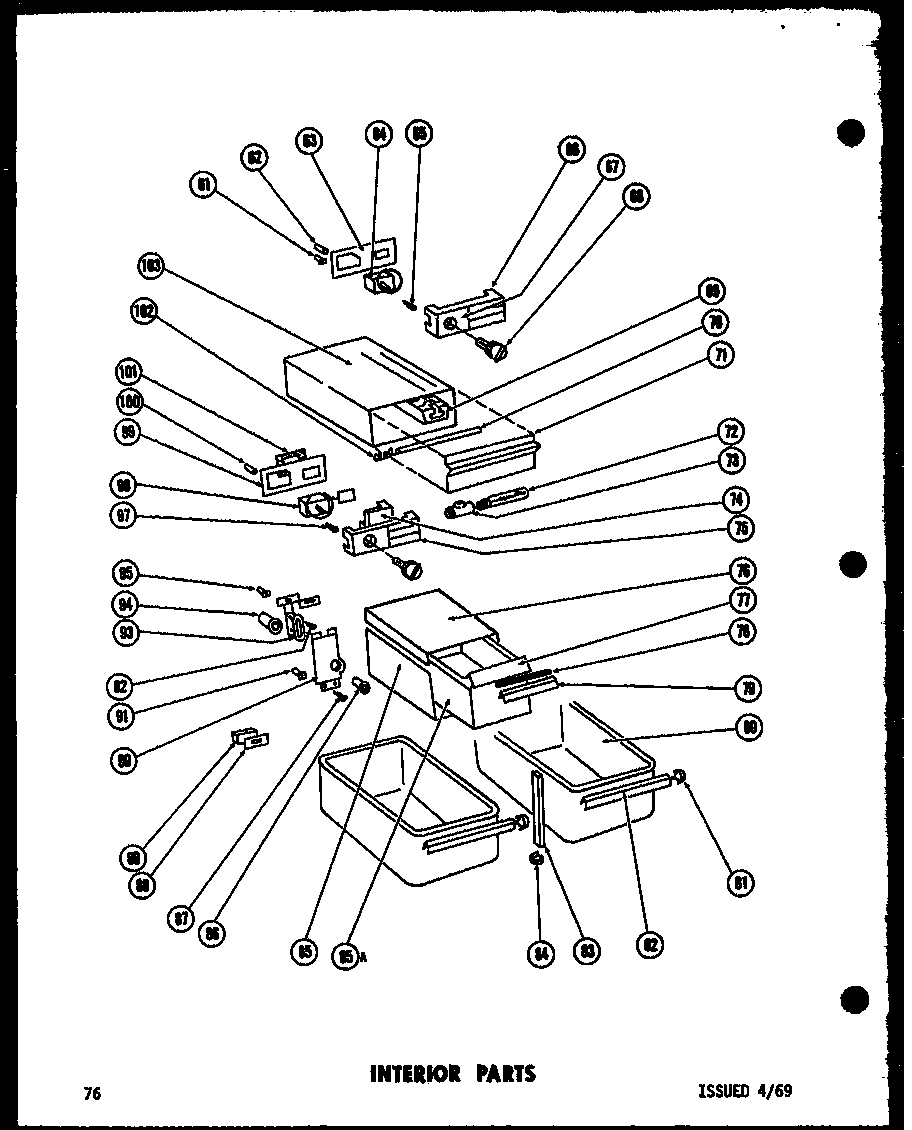 Interior parts (tr15f-1) (tr15f-1-c) (tr15f-1-a) (tr15f-1-ag)
