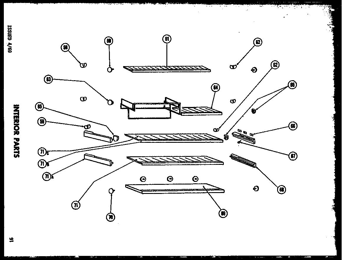 Interior parts (tm17f-1) (tr17f-1) (et17f-1) (t17f-1)
