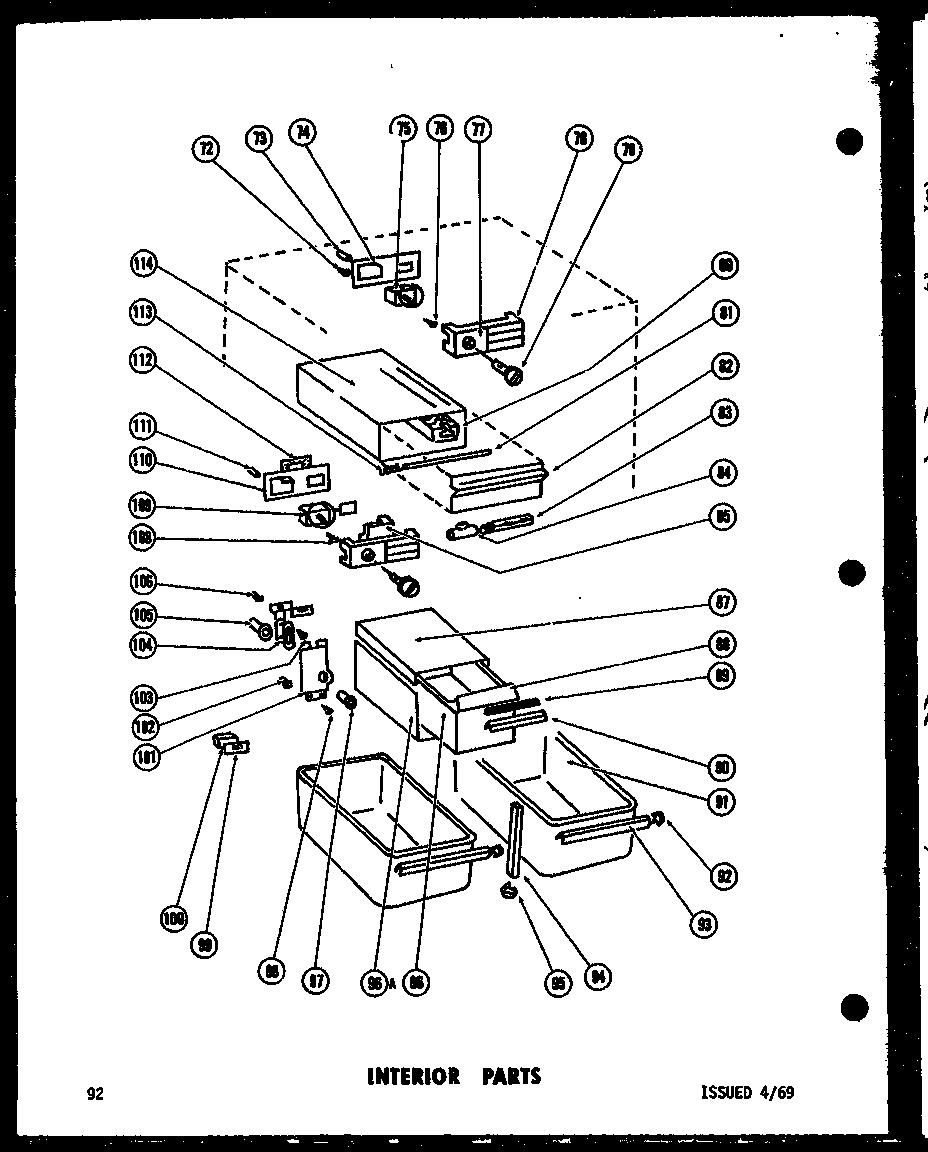 Interior parts (tm17f-1) (tr17f-1) (et17f-1) (t17f-1)