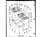 Amana TR17F interior parts. f6a13@sealed system parts (tr19f-1) (td19f-1) diagram