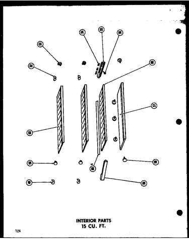 Interior parts 15 cu. ft. (t15-f)