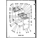Amana T17F interior parts (t15-f) diagram