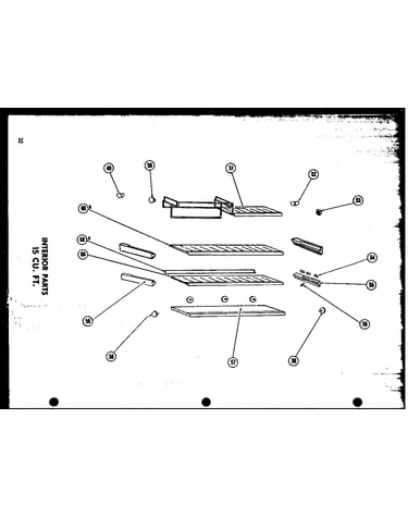 Interior parts 15 cu. ft. (tr15-g) (t15-g)
