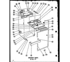 Amana TM17G interior parts 15 cu. ft. (tr15-g) (t15-g) diagram