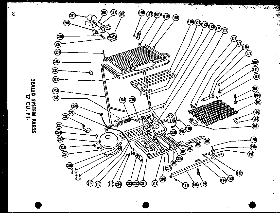 SEALED SYSTEM PARTS 17 CU. FT. (TR17G) (TM17G) (ETM17G) (TR17F)