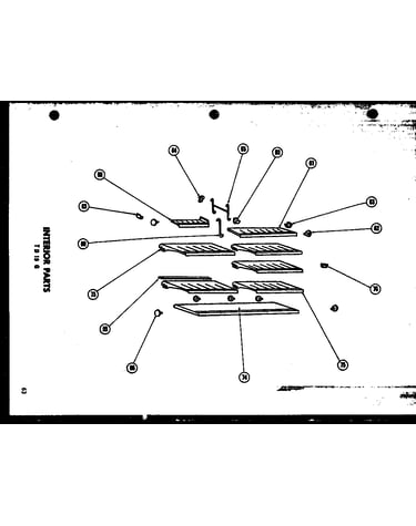 Interior parts 19 cu. ft. (tr19g) (td19g)