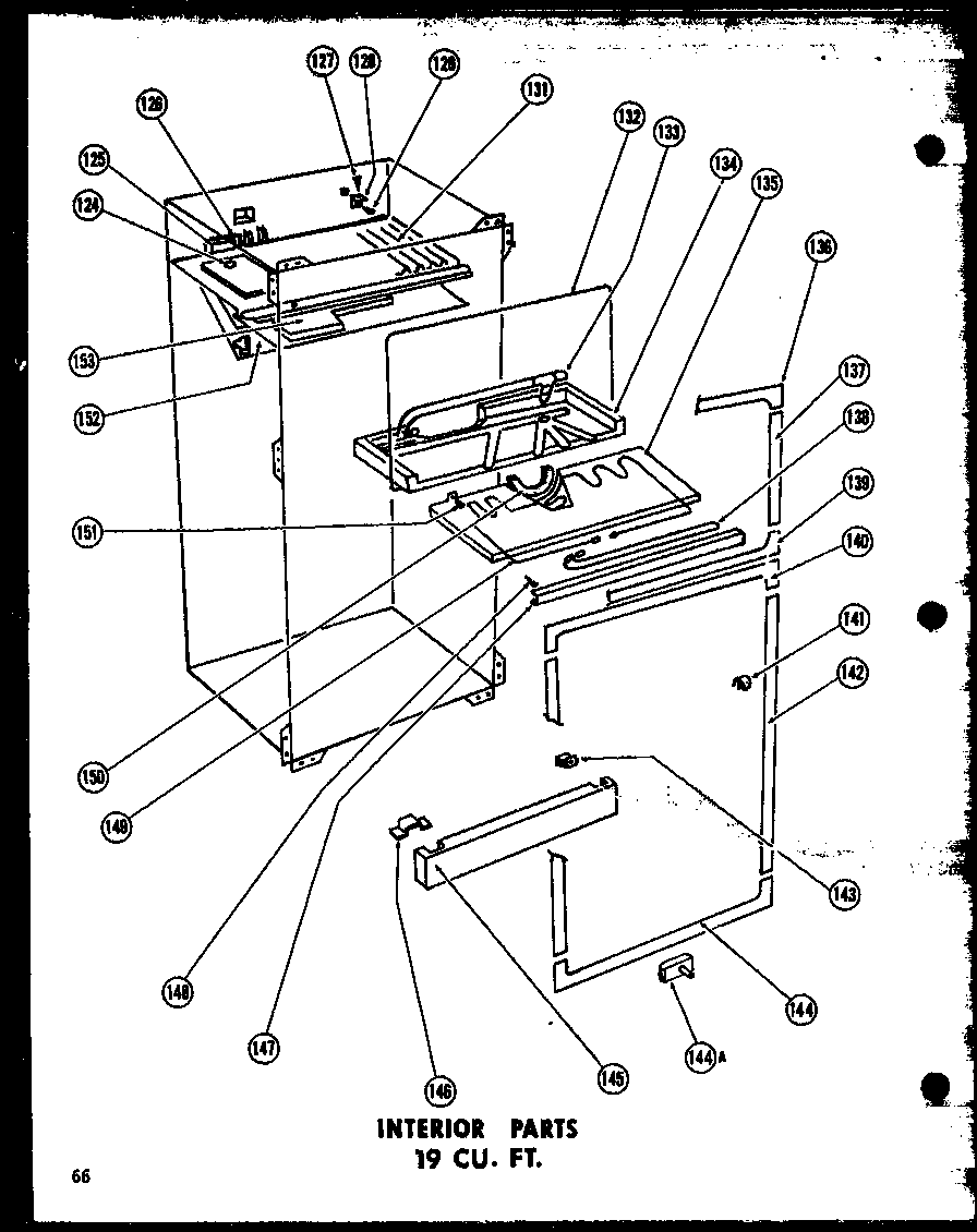 INTERIOR PARTS 19 CU. FT. (TR19G) (TD19G)