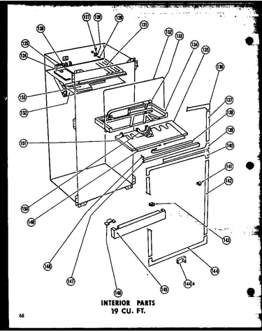 Interior parts 19 cu. ft. (tr19g) (td19g)