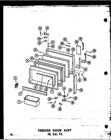 Freezer door assy 16 cu. ft. (t16j/p60236-9w) (t16j-c/p60236-9wc) (t16j-ag/p60236-9wg) (t16j-a/p60236-9wa) (tr16j-c/p60236-10wc) (tr16j-a/p60236-10wa) (tr16j/p60236-10w) (tr16j-ag/p60236-10wg) (et16j-c/p60236-15wc) (et16j-a/p60236-15wa) (et16j/p60236-15w)