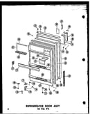Refrigerator door assy 16 cu. ft. (t16j/p60236-9w) (t16j-c/p60236-9wc) (t16j-ag/p60236-9wg) (t16j-a/p60236-9wa) (tr16j-c/p60236-10wc) (tr16j-a/p60236-10wa) (tr16j/p60236-10w) (tr16j-ag/p60236-10wg) (et16j-c/p60236-15wc) (et16j-a/p60236-15wa) (et16j/p60236