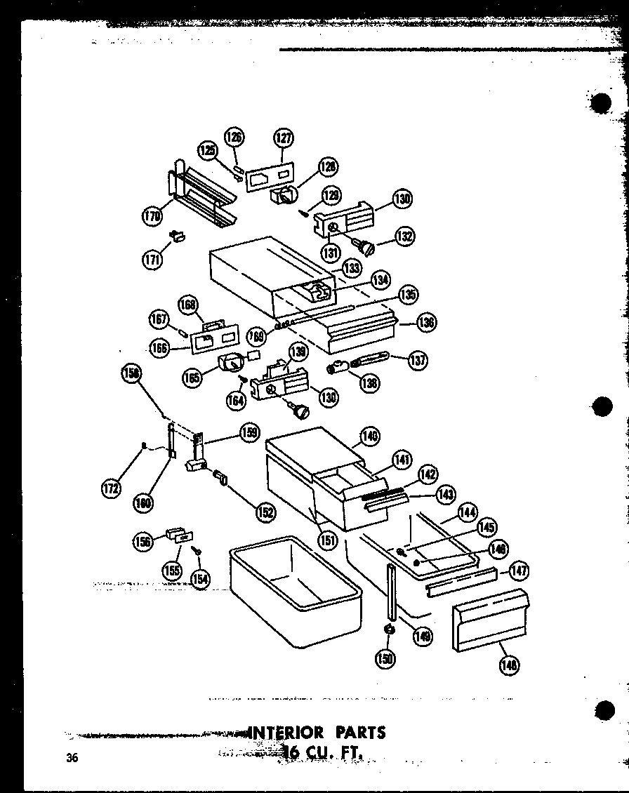 INTERIOR PARTS 16 CU. FT. (T16J/P60236-9W) (T16J-C/P60236-9WC) (T16J-AG/P60236-9WG) (T16J-A/P60236-9WA) (TR16J-C/P60236-10WC) (TR16J-A/P60236-10WA) (TR16J/P60236-10W) (TR16J-AG/P60236-10WG) (ET16J-C/P60236-15WC) (ET16J-A/P60236-15WA) (ET16J/P60236-15W) (E
