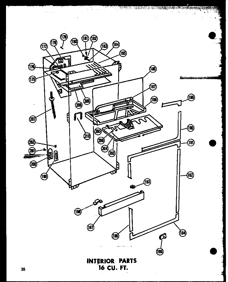 INTERIOR PARTS 16 CU. FT. (T16J/P60236-9W) (T16J-C/P60236-9WC) (T16J-AG/P60236-9WG) (T16J-A/P60236-9WA) (TR16J-C/P60236-10WC) (TR16J-A/P60236-10WA) (TR16J/P60236-10W) (TR16J-AG/P60236-10WG) (ET16J-C/P60236-15WC) (ET16J-A/P60236-15WA) (ET16J/P60236-15W) (E