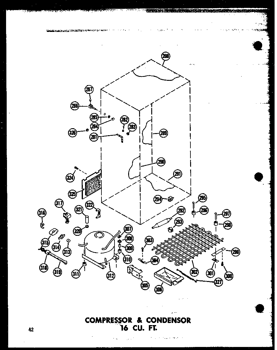COMPRESSOR & CONDENSOR 16 CU. FT. (T16J/P60236-9W) (T16J-C/P60236-9WC) (T16J-AG/P60236-9WG) (T16J-A/P60236-9WA) (TR16J-C/P60236-10WC) (TR16J-A/P60236-10WA) (TR16J/P60236-10W) (TR16J-AG/P60236-10WG) (ET16J-C/P60236-15WC) (ET16J-A/P60236-15WA) (ET16J/P60236
