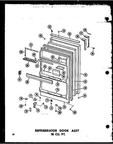 Refrigerator door assy 18 cu. ft. (etm18j/p60236-16w) (etm18j-ag/p60236-16wg) (etm18j-c/p60236-16wc) (etm18j-a/p60236-16wa) (tm18j-a/p60236-11wa) (tm18j-c/p60236-11wc) (tm18j-ag/p60236-11wg) (tm18j/p60236-11w) (tc18j/p60236-12w) (tc18j-c/p60236-12wc) (tc1