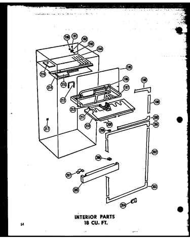 Interior parts 18 cu. ft. (etm18j/p60236-16w) (etm18j-ag/p60236-16wg) (etm18j-c/p60236-16wc) (etm18j-a/p60236-16wa) (tm18j-a/p60236-11wa) (tm18j-c/p60236-11wc) (tm18j-ag/p60236-11wg) (tm18j/p60236-11w) (tc18j/p60236-12w) (tc18j-c/p60236-12wc) (tc18j-ag/p6