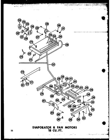 Evaporator & fan motors 18 cu. ft. (etm18j/p60236-16w) (etm18j-ag/p60236-16wg) (etm18j-c/p60236-16wc) (etm18j-a/p60236-16wa) (tm18j-a/p60236-11wa) (tm18j-c/p60236-11wc) (tm18j-ag/p60236-11wg) (tm18j/p60236-11w) (tc18j/p60236-12w) (tc18j-c/p60236-12wc) (tc