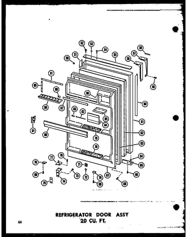 Refrigerator door assy 20 cu. ft. (tr20j/p60236-13w) (tr20j-c/p60236-13wc) (tr20j-ag/p60236-13wg) (tr20j-a/p60236-13wa) (td20j/p60236-14w) (td20j-c/p60236-14wc) (td20j-ag/p60236-14wg) (td20j-a/p60236-14wa)
