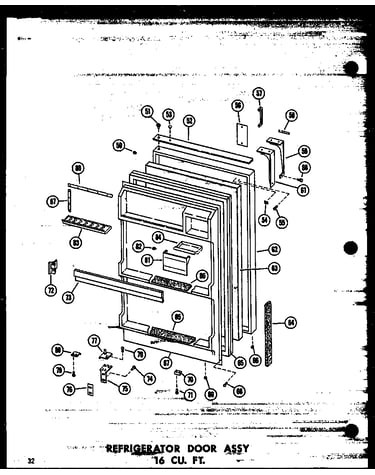 Refrigerator door assy 16 cu. ft. (t16n/p60236-48w) (t16n-c/p60236-48wc) (t16n-ag/p60236-48wg) (t16n-a/p60236-48wa) (t16n/p60236-59w) (t16n-c/p60236-59wc) (t16n-ag/p60236-59wg) (t16n-a/p60236-59wa) (tr16n/p60236-50w) (tr16n-c/p60236-50wc) (tr16n-ag/p60236